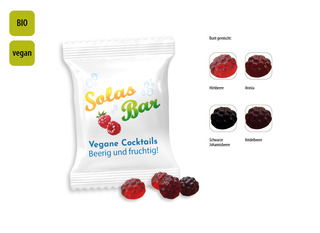 BIO Beerenfrüchtchen vegan Werbetüte, Inhalt: BIO Beerenfrüchtchen vegan