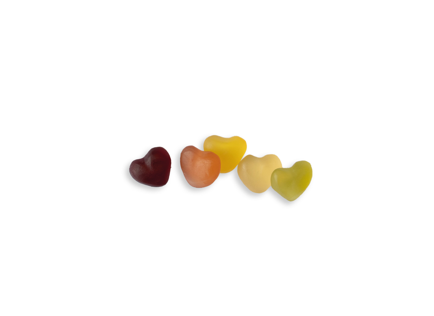 Mini Saft-Herzen Werbetüte, Inhalt: Mini Saft-Herzen ca. 10 g