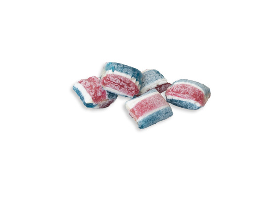 Beutelschachtel mit Bonbons, Inhalt: Himbeere ca. 60 g