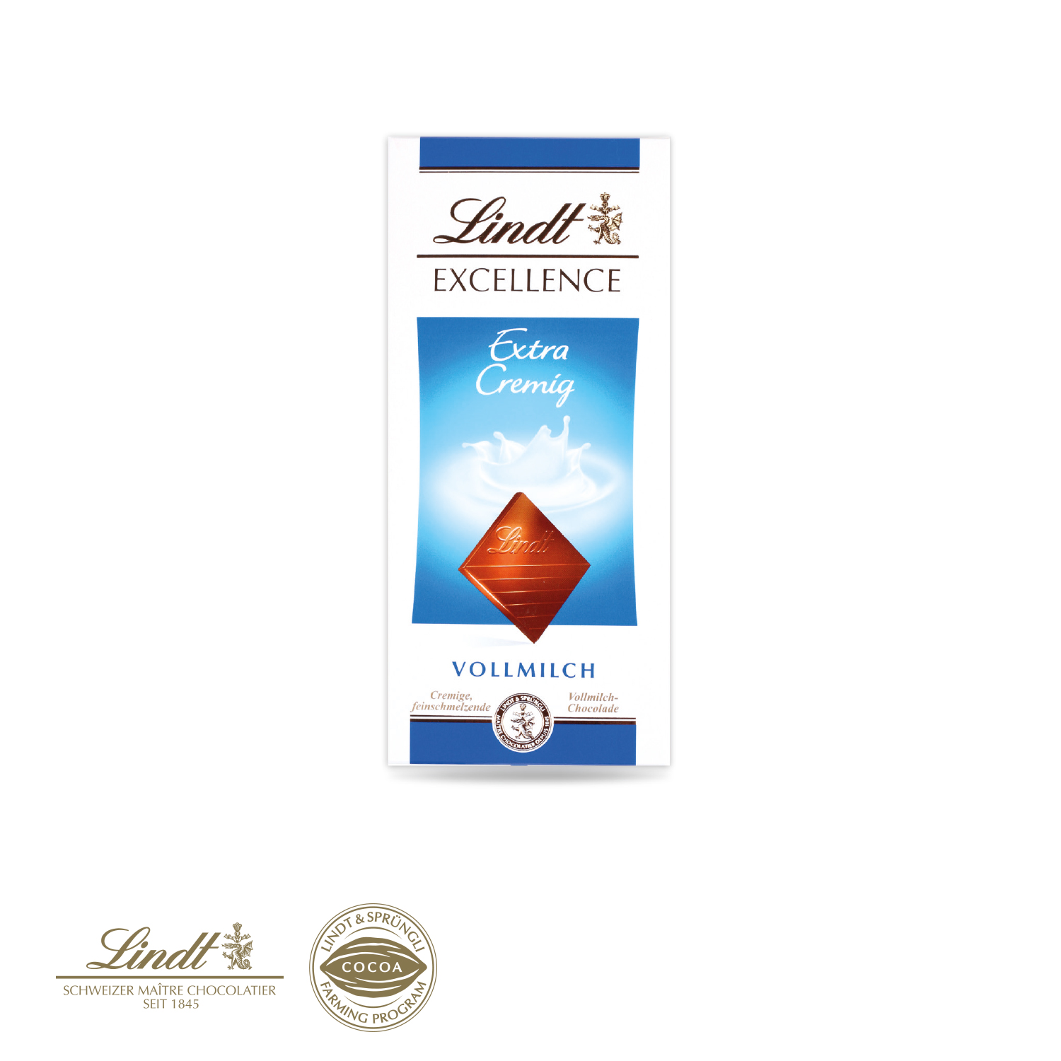 Grußkarte mit Schokoladentafel von Lindt „Excellence“