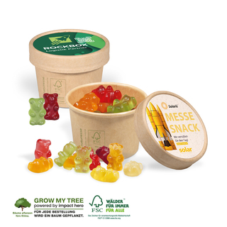 WERBE FRUCHTGUMMI PAPERBOX MIT EINLEGER