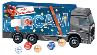 3D-Adventskalender "LKW" mit Lindt Schokolade