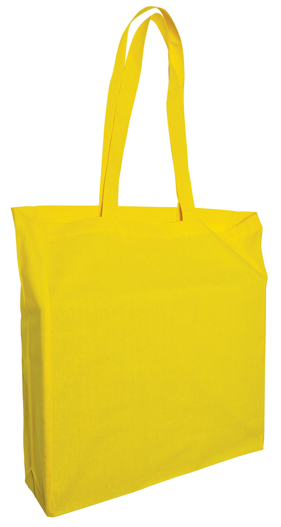 Baumwolltaschen mit langen Henkeln und Seitenfalte 6270
