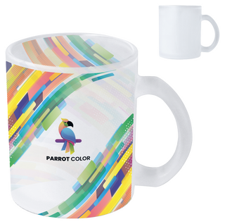 Mallorca Sublimations Becher aus gefrostetem Glas 335 ml