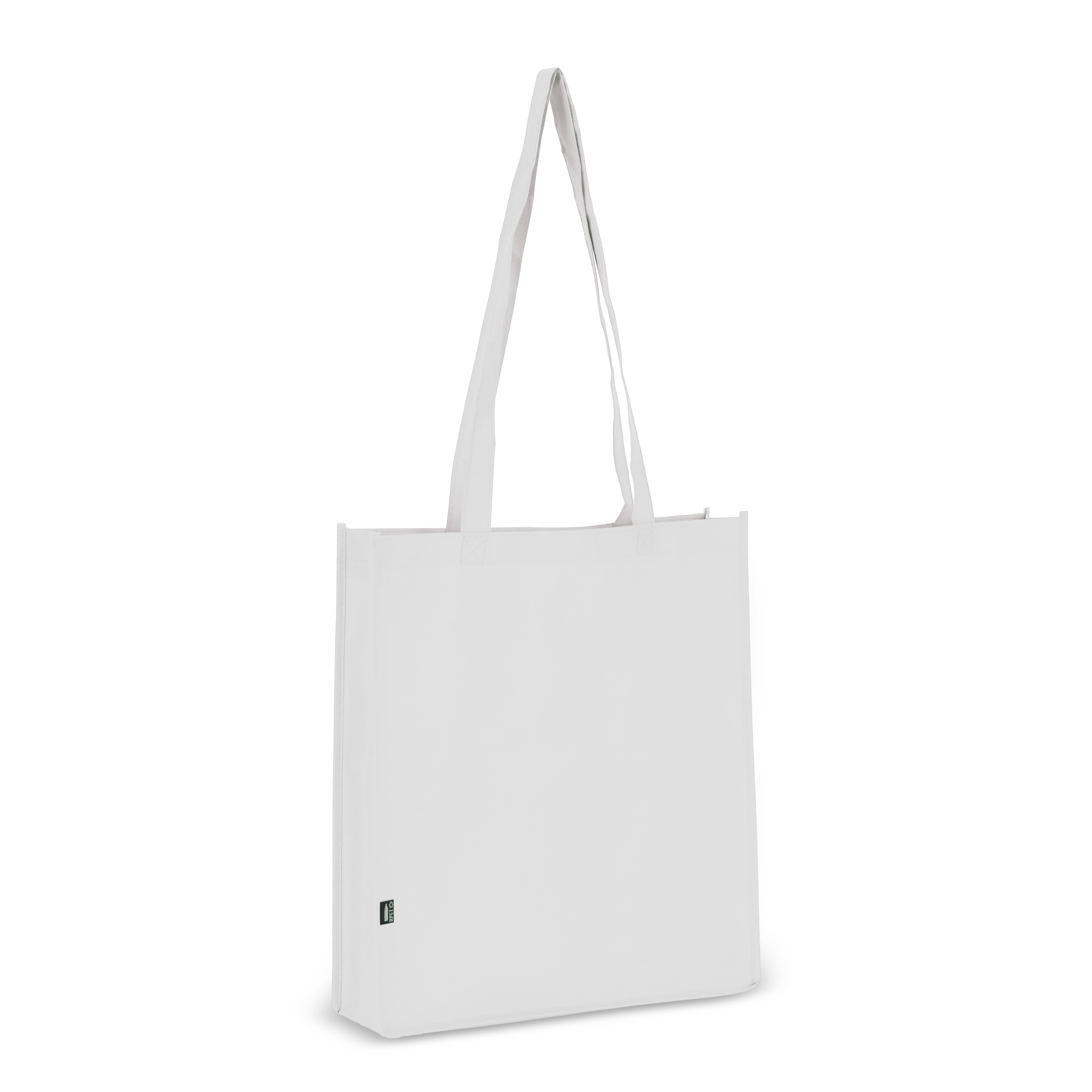 R-PET Tragetasche aus Non Woven 38 x 9 x 42cm 75g/m²