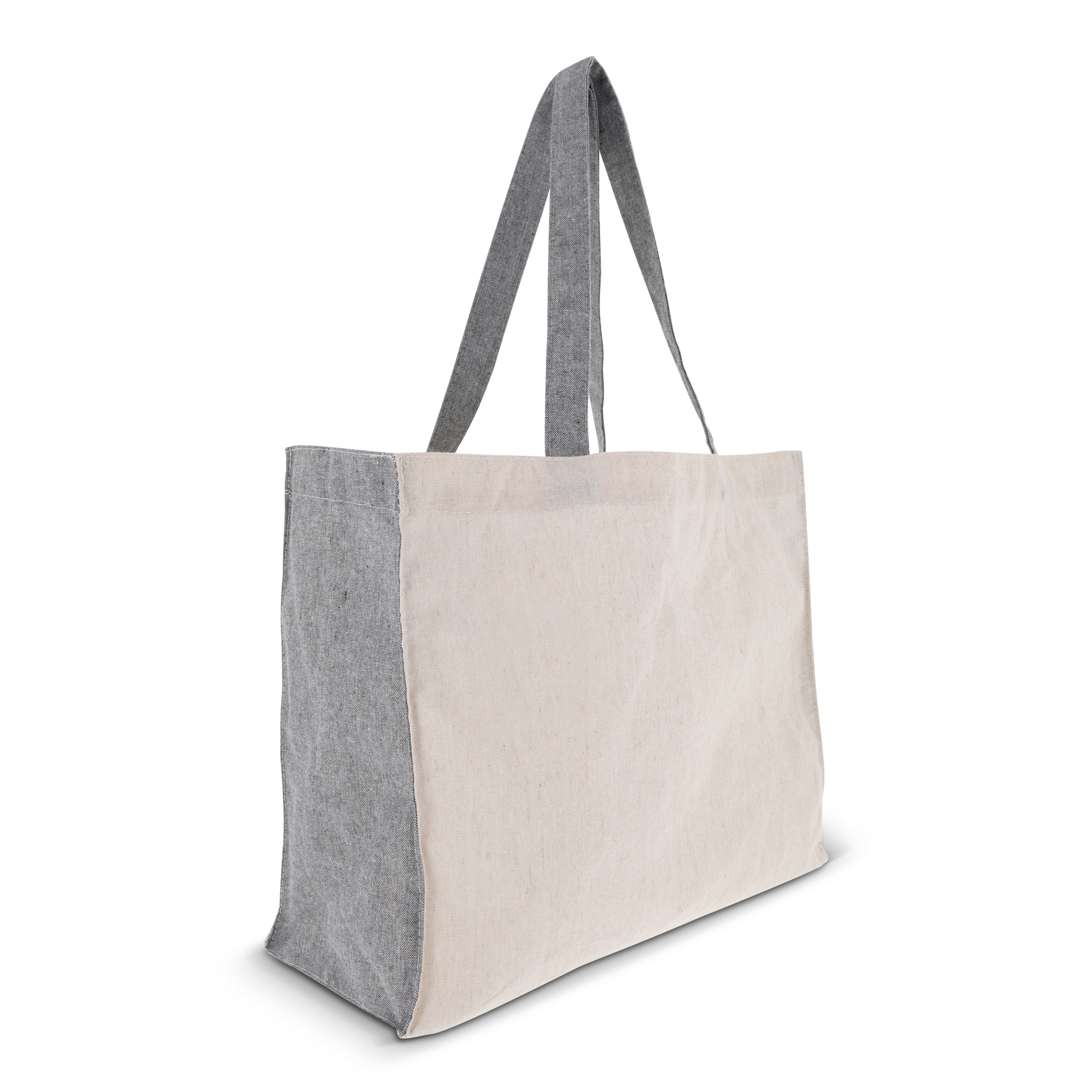 Einkaufstasche Recycelte Baumwolle OEKO-TEX® 140g/m² 38x14x32cm