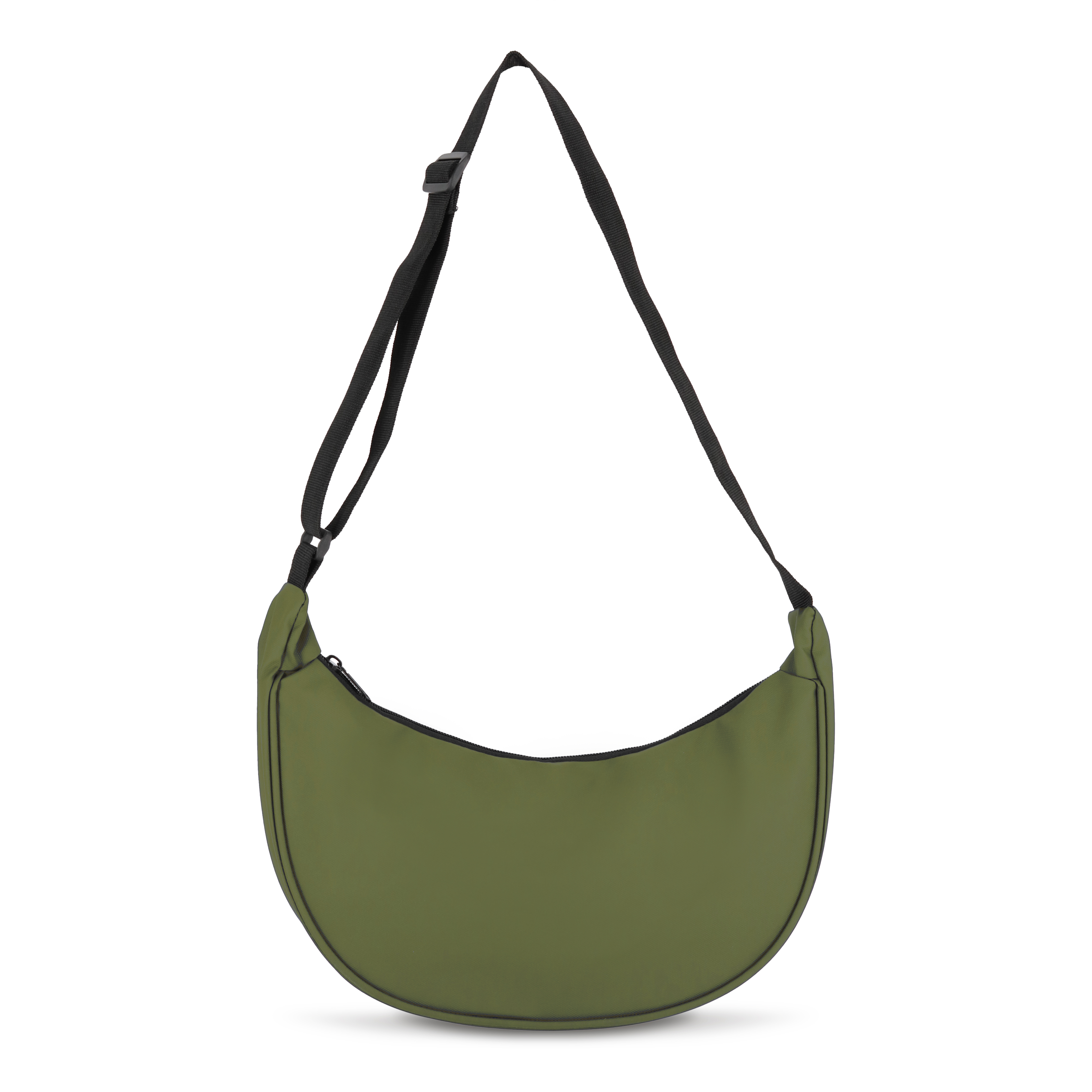 PU-beschichtete R-PET 600D Halbmond-Tragetasche