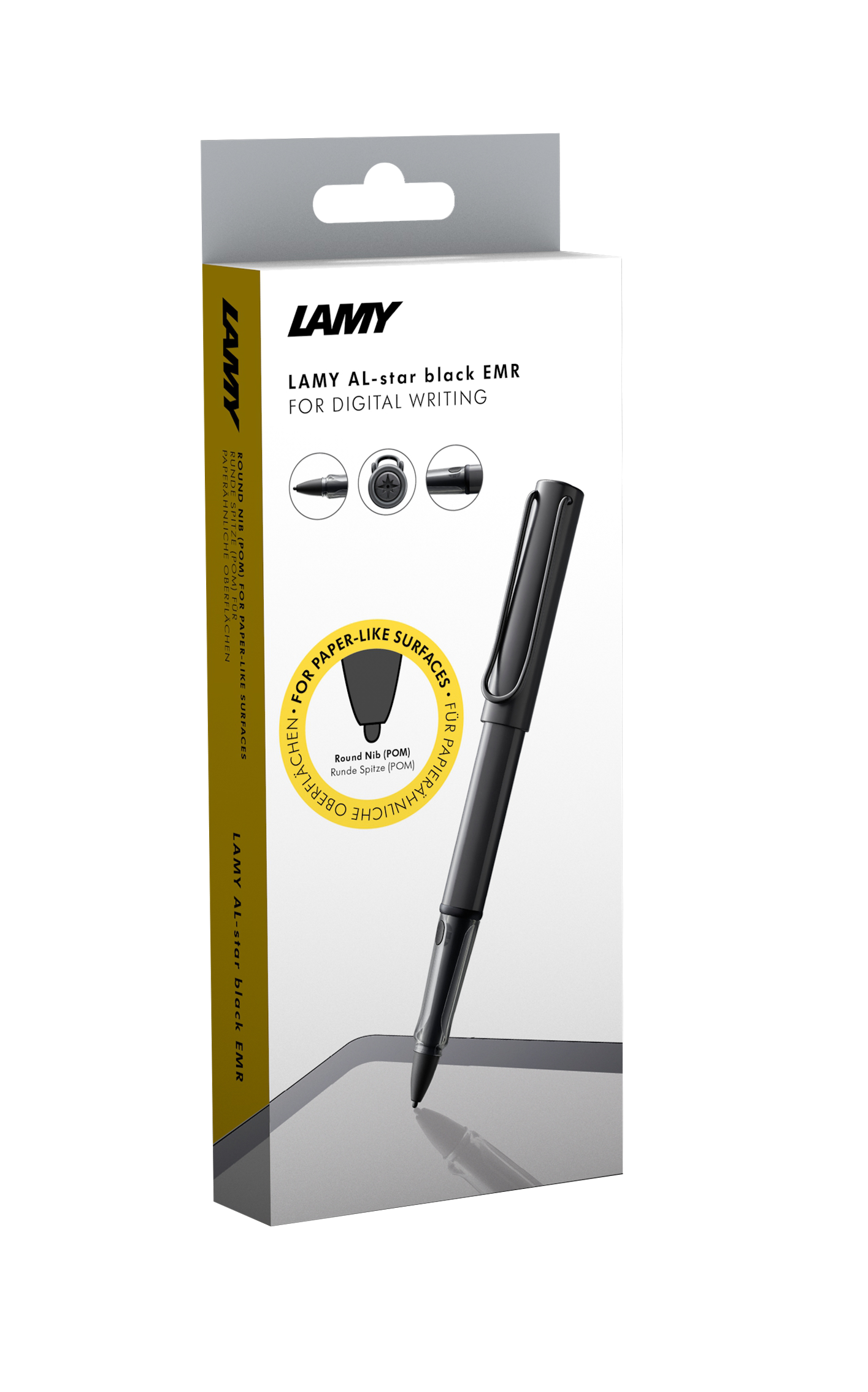 Digital Writing LAMY safari twin pen all black EMR all-black POM POM round