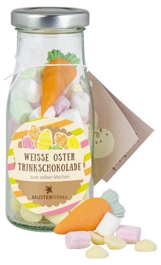 DIY Flasche Weiße Osterschoki