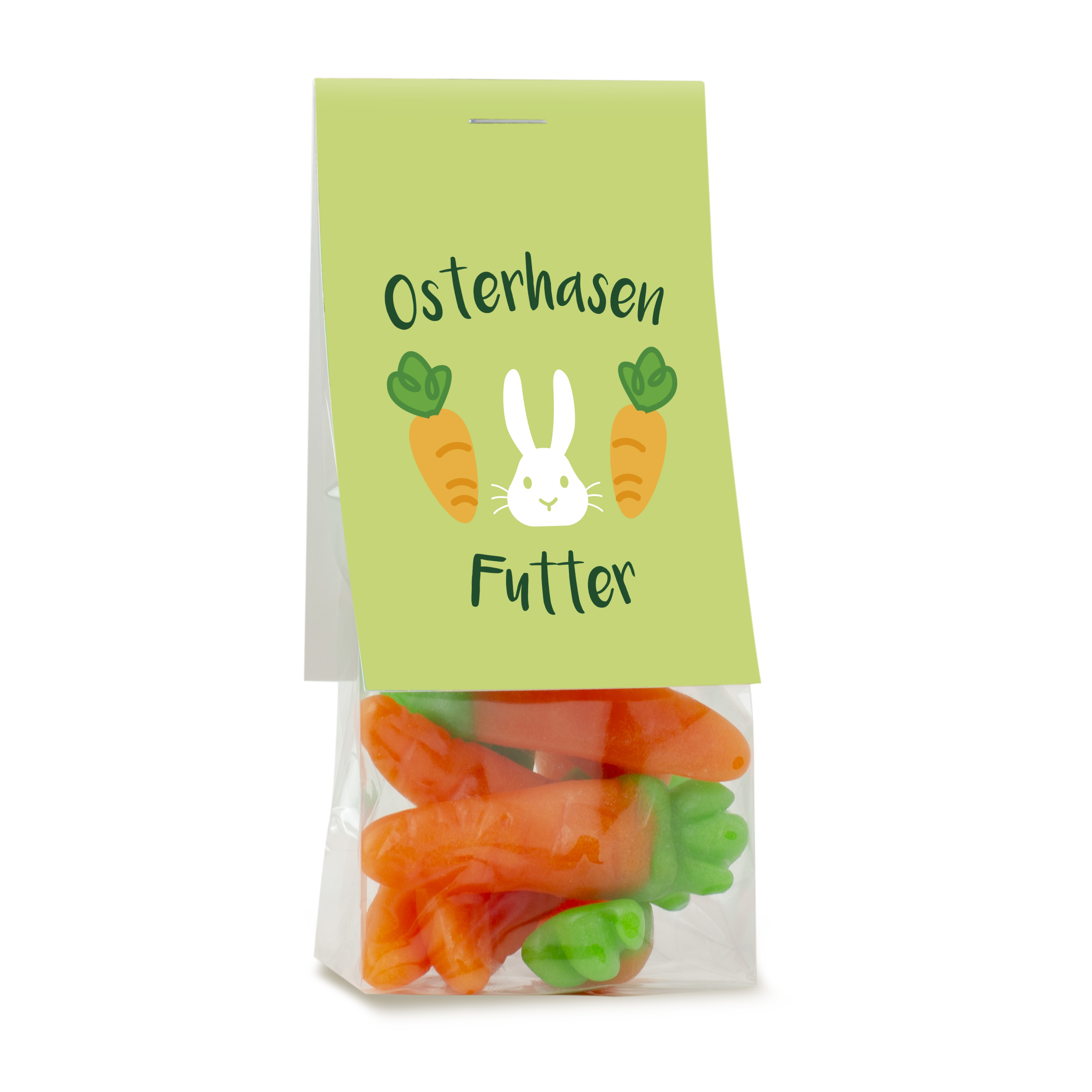 Naschbeutel Fruchtgummi Karotten