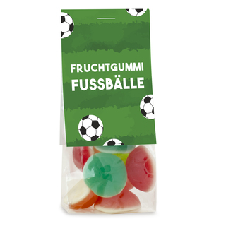 Naschbeutel Fruchtgummi Fussbälle