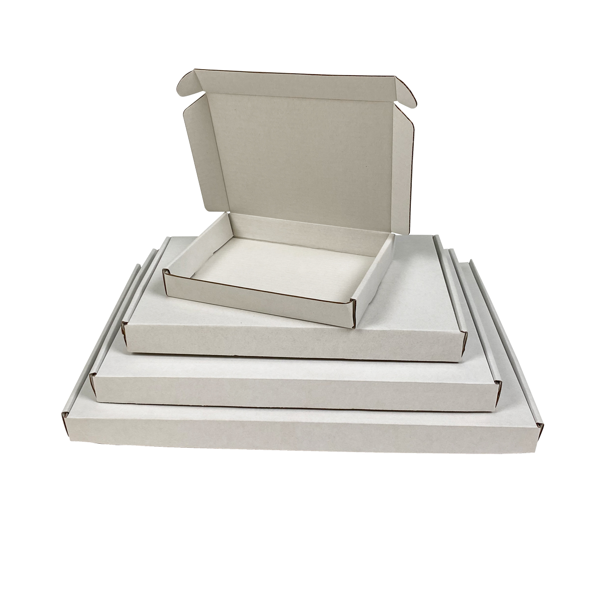 Versandkartonagen  VPD121 25,5 x 16 x 2,5 cm weiss