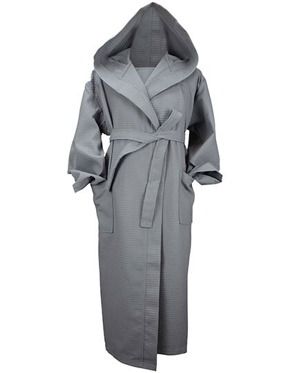 AR028 Robezz® Waffle Bathrobe With Hood