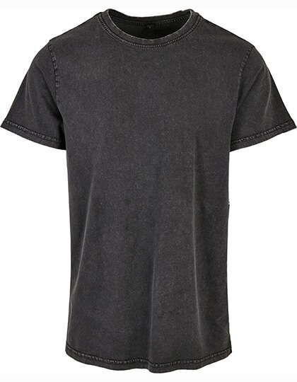 BY190 Acid Washed Round Neck Tee