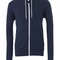 Unisex Zip-Up Poly-Cotton Fleece Hoodie