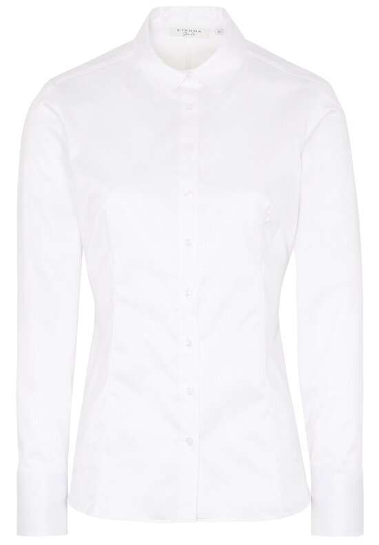 Eterna Bluse Cover Shirt Twill - Slim Fit - Ohne Brusttasche