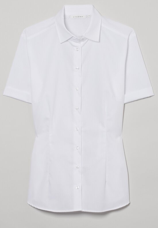 Eterna Bluse Popeline - Tailliert - Ohne Brusttasche
