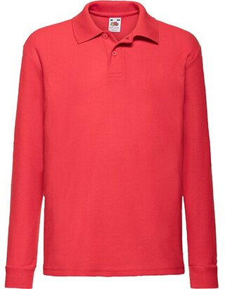 Kids Long Sleeve 65/35 Polo