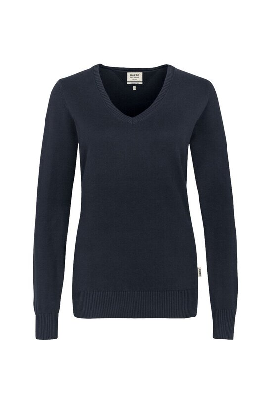 HAKRO Damen V-Pullover Premium-Cotton NO. 133