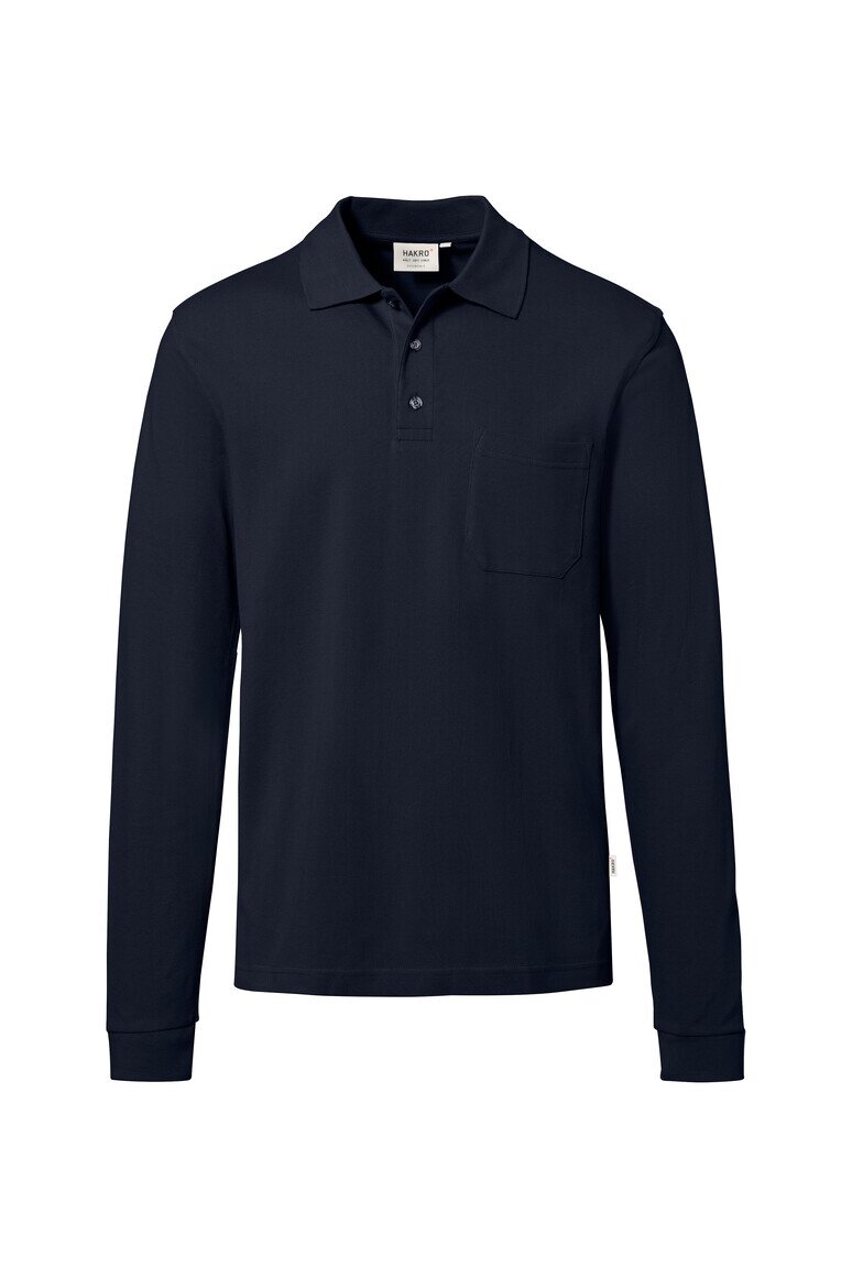 HAKRO Longsleeve-Pocket-Poloshirt Top NO. 809