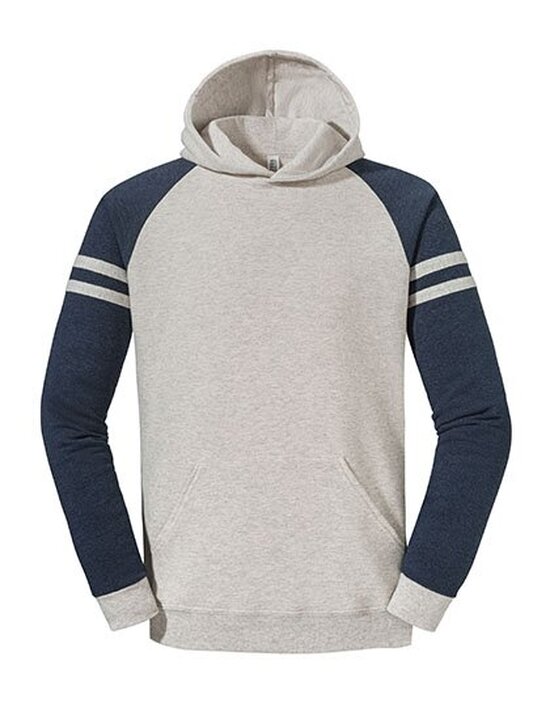 JZ97CR0 JERZEES Nublend® Varsity Colour-Block Hooded Sweatshirt