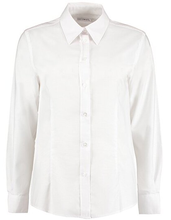 Women`s Tailored Fit Workwear Oxford Shirt Long Sleeve