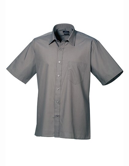 Men`s Poplin Short Sleeve Shirt