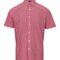 Men`s Microcheck (Gingham) Short Sleeve Cotton Shirt