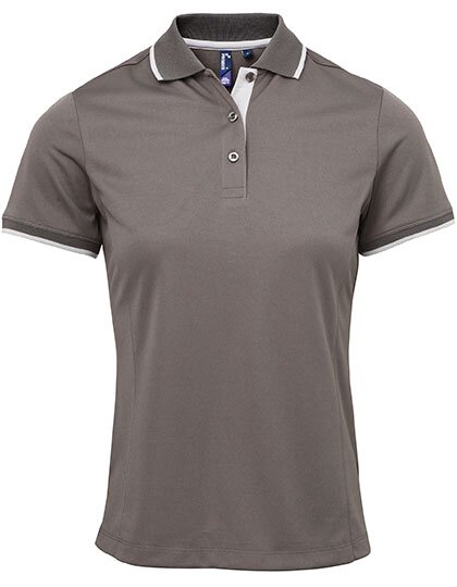 Ladies` Contrast Coolchecker® Polo