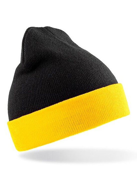 Recycled Black Compass Beanie
