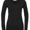 Ladies` V-Neck Knitted Pullover