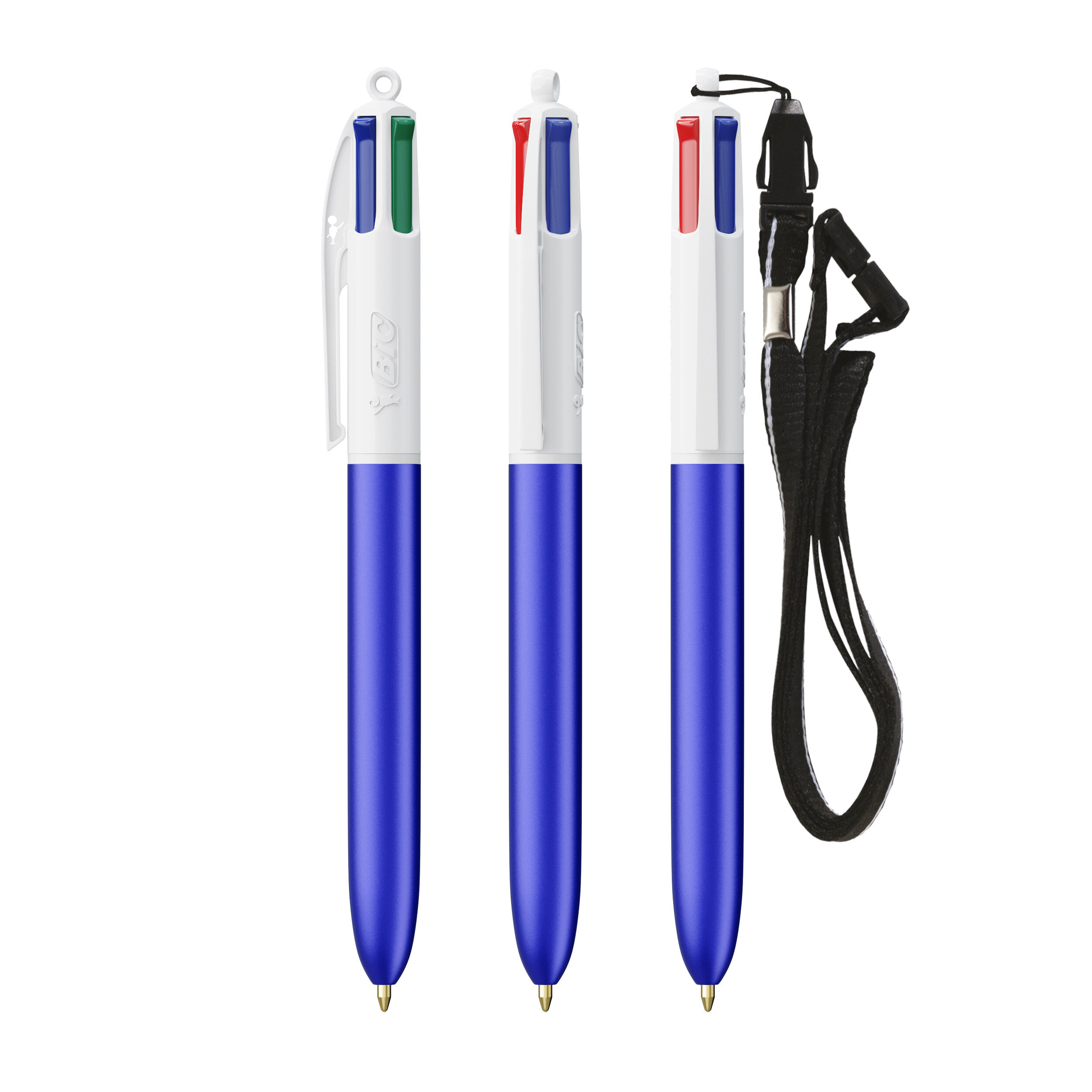 BIC® 4 Farben Glacé mit Schlüsselband