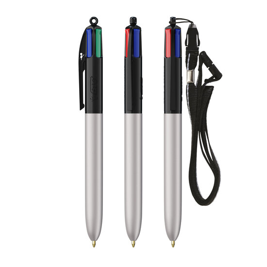 BIC® 4 Farben Glacé mit Schlüsselband