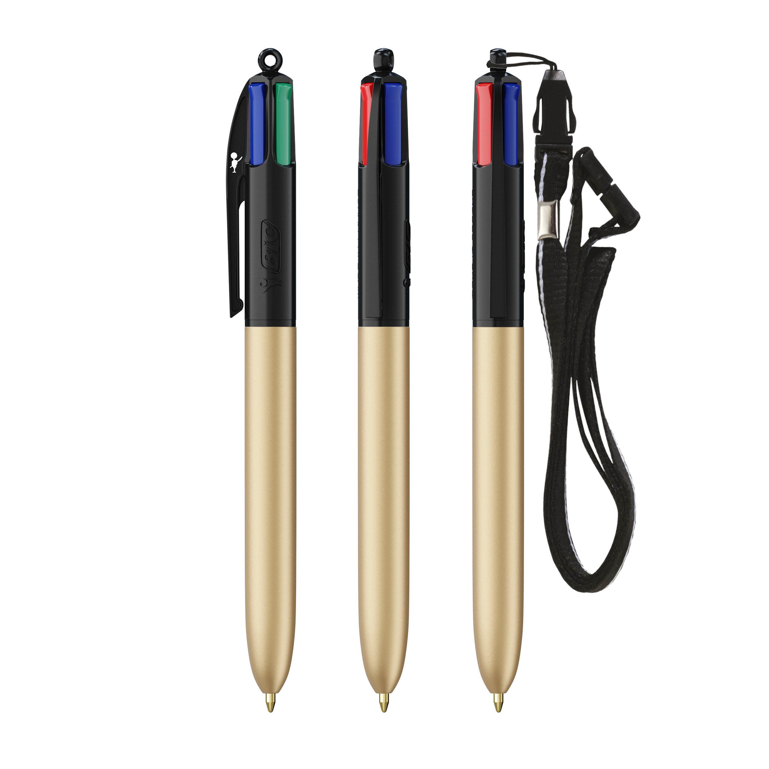 BIC® 4 Farben Glacé mit Schlüsselband